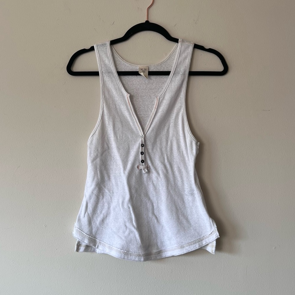 Free People We The Free Sleeveless White Tank Top Size XS